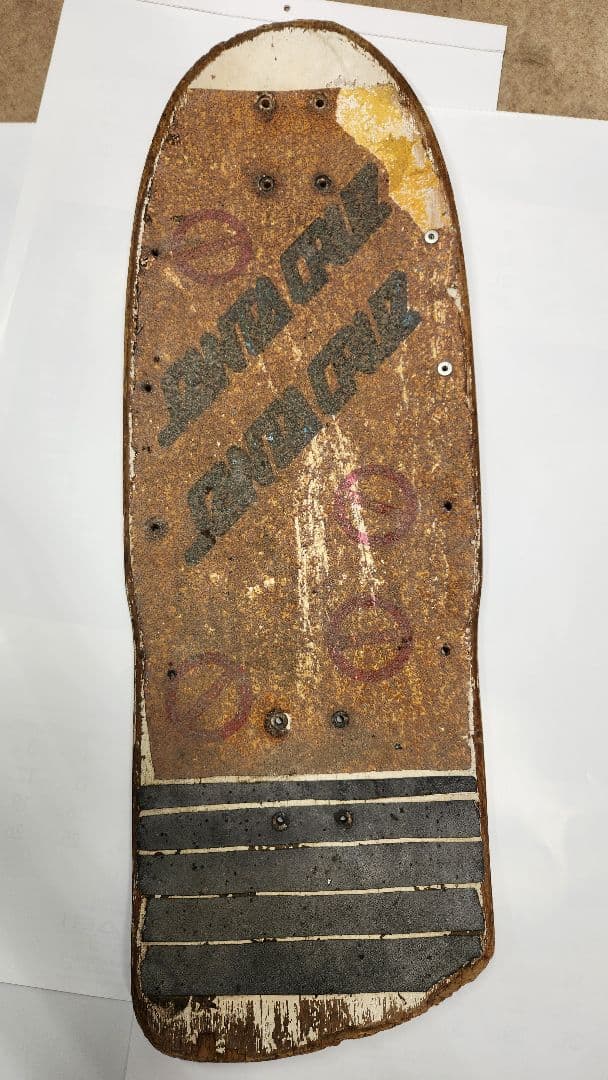 スケートボードデッキ 木製 使用感あり