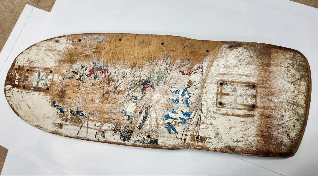 スケートボードデッキ 木製 使用感あり