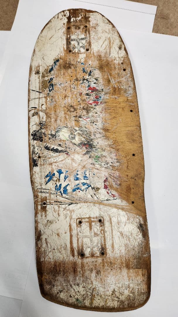 スケートボードデッキ 木製 使用感あり