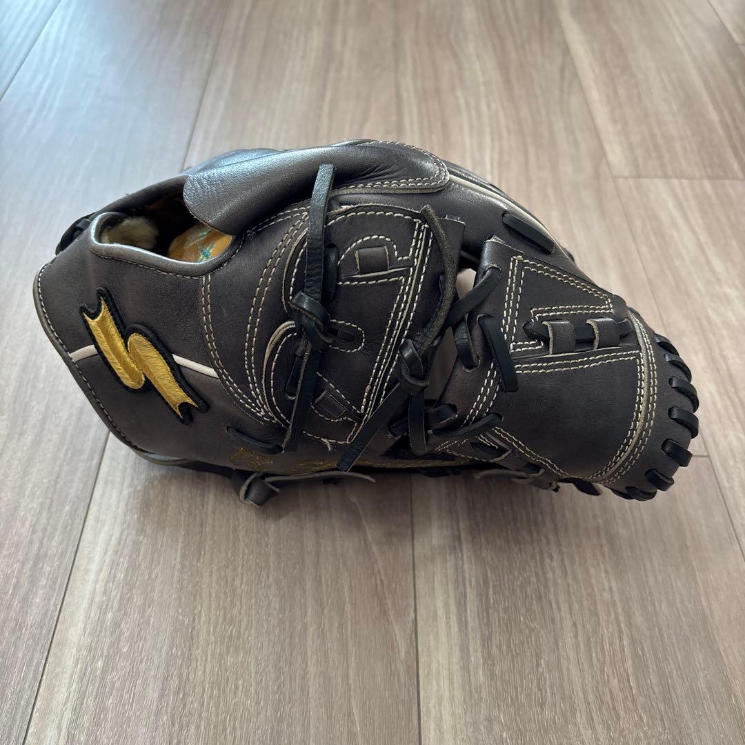 SSK オーダー軟式グローブ 投手用 ネイビー 刺繍あり