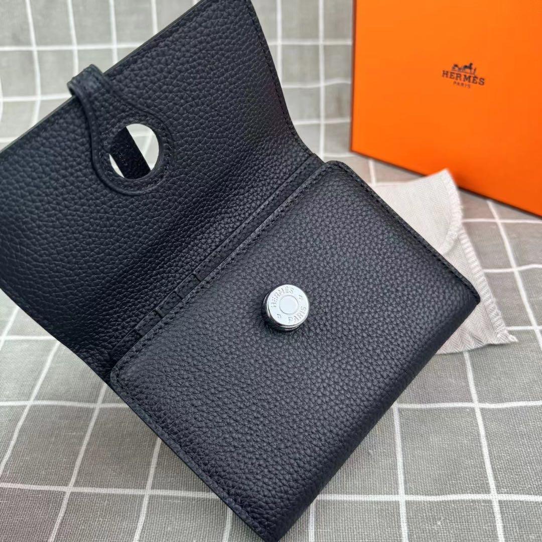 HERMES ノベルティ エルメス 財布 三つ折り財布 ブラック
