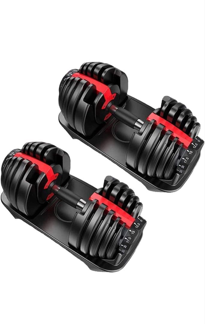 【単品販売不可】可変式ダンベル 最大24キロ（片側）　①／② 一つづつ発送