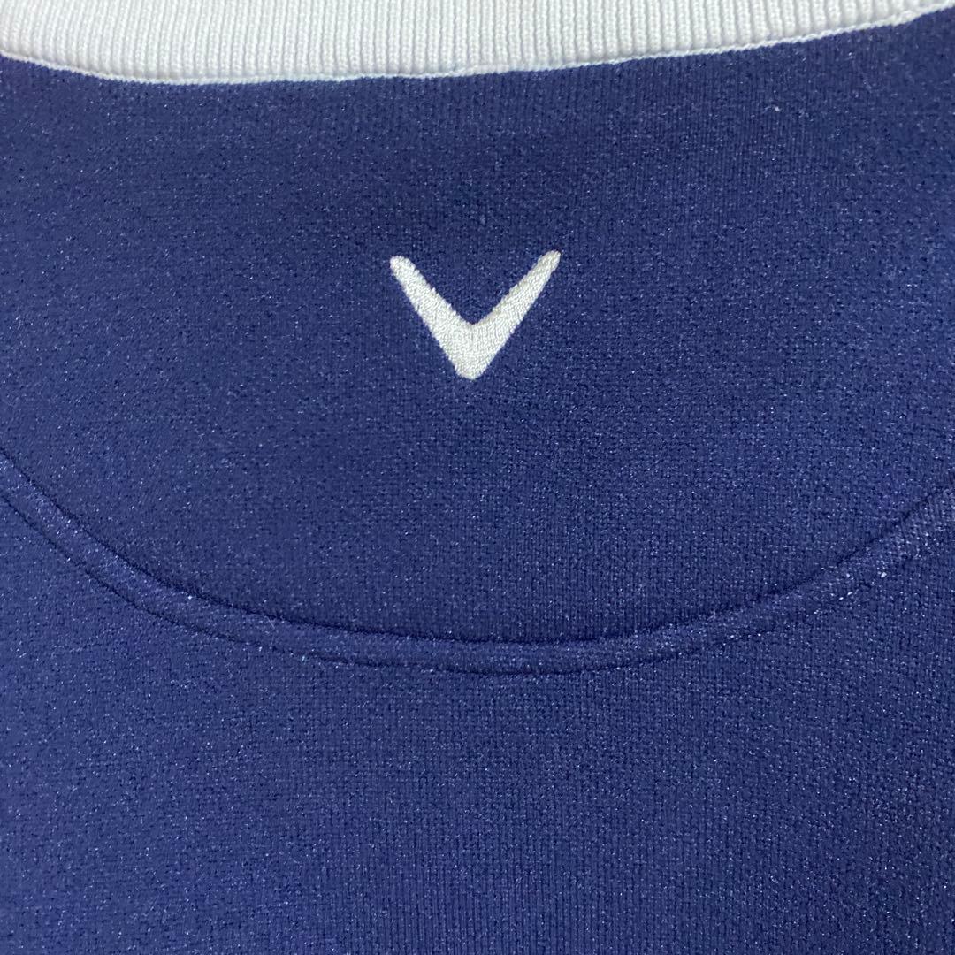 キャロウェイ　ロゴパターンニットセーター ネイビー/ホワイト　L 石川遼タイプ